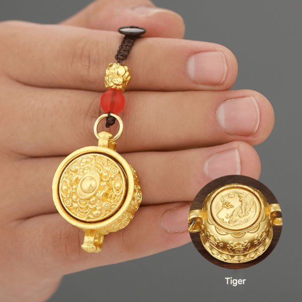 Cornucopia of zodiac signs of fortune pendant - Image 14