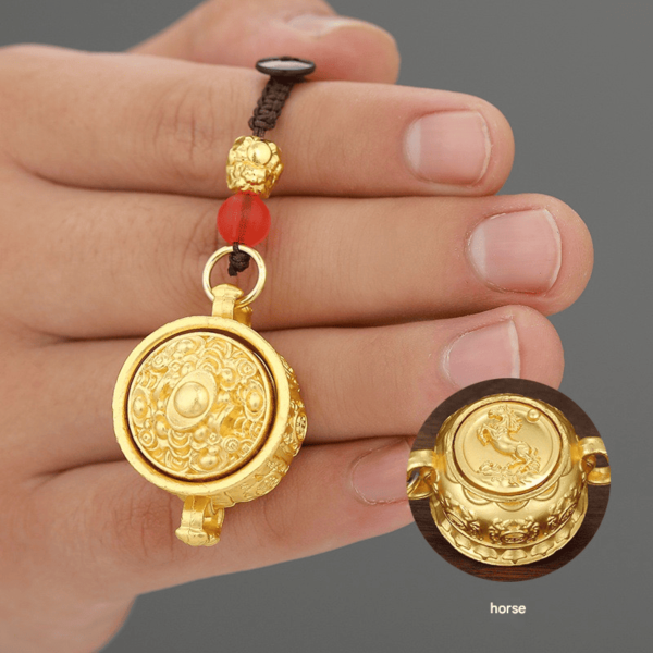 Cornucopia of zodiac signs of fortune pendant - Image 8