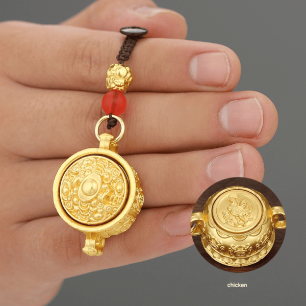 Cornucopia of zodiac signs of fortune pendant - Image 12