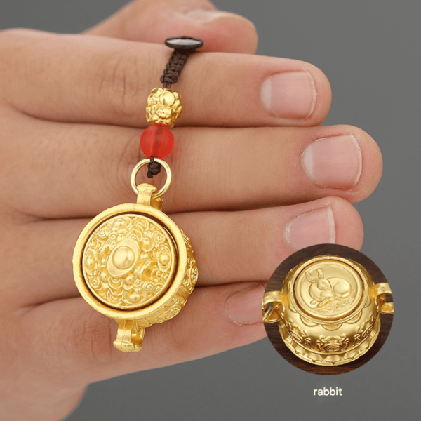 Cornucopia of zodiac signs of fortune pendant - Image 11