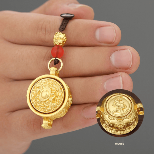 Cornucopia of zodiac signs of fortune pendant - Image 10